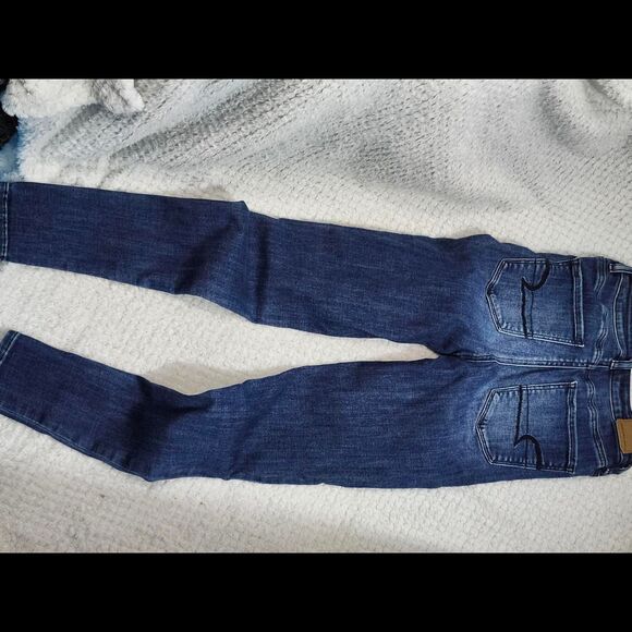 American-eagle-outfitters Women's Blue and Navy Jeans skinny size 2 - Picture 4 of 6